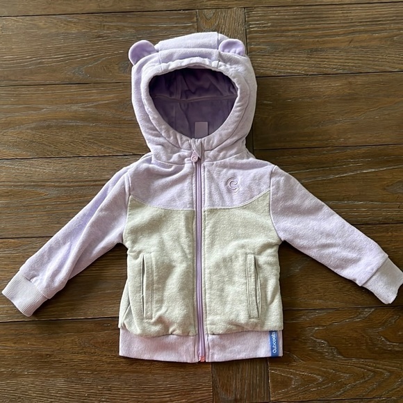 Cubcoat zip up hooded jacket purple size 2T - Picture 1 of 3